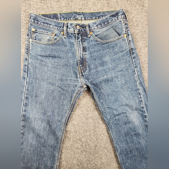 Levi’s 505 Regular Fit Jeans Blue Medium Wash Straight Mens Size 34x30(29) - Picture 4 of 12